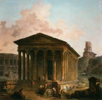 The Maison Caree, the Arenas and the Magne Tower in Nimes